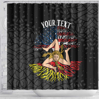 Personalized Sicilian Roots American Heritage Month Shower Curtain - Wonder Print Shop