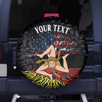 Personalized Sicilian Roots American Heritage Month Spare Tire Cover - Wonder Print Shop
