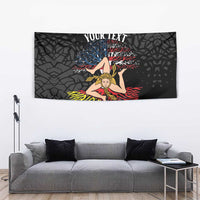 Personalized Sicilian Roots American Heritage Month Tapestry - Wonder Print Shop