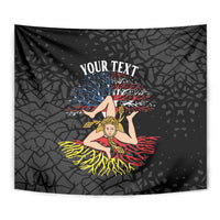 Personalized Sicilian Roots American Heritage Month Tapestry - Wonder Print Shop