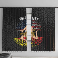 Personalized Sicilian Roots American Heritage Month Window Curtain - Wonder Print Shop