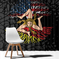 Personalized Sicilian Roots American Heritage Month Window Curtain - Wonder Print Shop