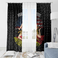 Personalized Sicilian Roots American Heritage Month Window Curtain - Wonder Print Shop