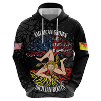 Personalized Sicilian Roots American Heritage Month Zip Hoodie - Wonder Print Shop