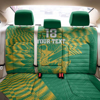 Custom Cricket South Africa Back Car Seat Cover Proteas Go Champion Green Version - Wonder Print Shop