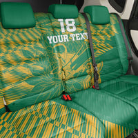 Custom Cricket South Africa Back Car Seat Cover Proteas Go Champion Green Version - Wonder Print Shop