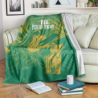 Custom Cricket South Africa Blanket Proteas Go Champion Green Version - Wonder Print Shop