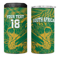 Custom Cricket South Africa 4 in 1 Can Cooler Tumbler Proteas Go Champion Green Version - Wonder Print Shop