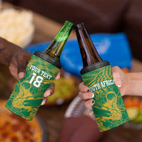 Custom Cricket South Africa 4 in 1 Can Cooler Tumbler Proteas Go Champion Green Version - Wonder Print Shop