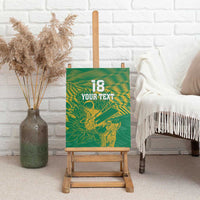 Custom Cricket South Africa Canvas Wall Art Proteas Go Champion Green Version - Wonder Print Shop