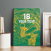 Custom Cricket South Africa Canvas Wall Art Proteas Go Champion Green Version - Wonder Print Shop