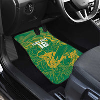 Custom Cricket South Africa Car Mats Proteas Go Champion Green Version - Wonder Print Shop