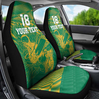 Custom Cricket South Africa Car Seat Cover Proteas Go Champion Green Version - Wonder Print Shop