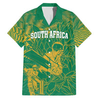 Custom Cricket South Africa Family Matching Mermaid Dress and Hawaiian Shirt Proteas Go Champion Green Version - Wonder Print Shop