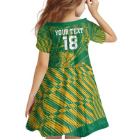 Custom Cricket South Africa Family Matching Puletasi and Hawaiian Shirt Proteas Go Champion Green Version - Wonder Print Shop