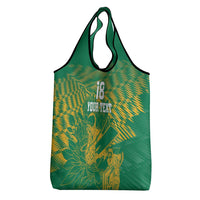 Custom Cricket South Africa Grocery Bag Proteas Go Champion Green Version - Wonder Print Shop
