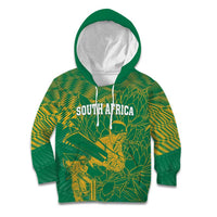 Custom Cricket South Africa Kid Hoodie Proteas Go Champion Green Version - Wonder Print Shop