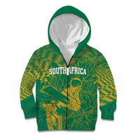Custom Cricket South Africa Kid Hoodie Proteas Go Champion Green Version - Wonder Print Shop