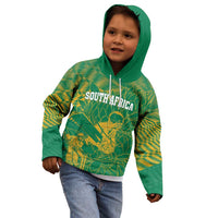Custom Cricket South Africa Kid Hoodie Proteas Go Champion Green Version - Wonder Print Shop