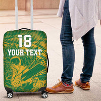 Custom Cricket South Africa Luggage Cover Proteas Go Champion Green Version - Wonder Print Shop