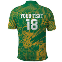 Custom Cricket South Africa Polo Shirt Proteas Go Champion Green Version - Wonder Print Shop