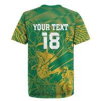 Custom Cricket South Africa Rugby Jersey Proteas Go Champion Green Version - Wonder Print Shop