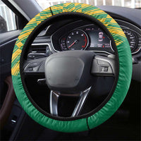 Cricket South Africa Steering Wheel Cover Proteas Go Champion Green Version - Wonder Print Shop