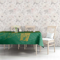 Custom Cricket South Africa Tablecloth Proteas Go Champion Green Version - Wonder Print Shop