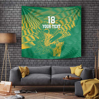 Custom Cricket South Africa Tapestry Proteas Go Champion Green Version - Wonder Print Shop