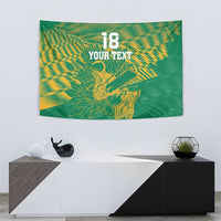 Custom Cricket South Africa Tapestry Proteas Go Champion Green Version - Wonder Print Shop