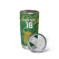 Custom Cricket South Africa Tumbler Cup Proteas Go Champion Green Version - Wonder Print Shop