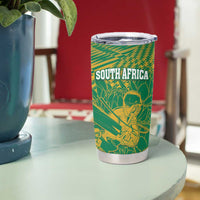 Custom Cricket South Africa Tumbler Cup Proteas Go Champion Green Version - Wonder Print Shop