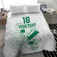 Custom Cricket South Africa Bedding Set Proteas Go Champion White Version - Wonder Print Shop