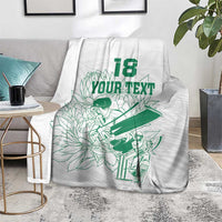 Custom Cricket South Africa Blanket Proteas Go Champion White Version - Wonder Print Shop