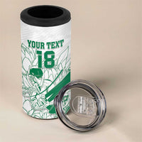 Custom Cricket South Africa 4 in 1 Can Cooler Tumbler Proteas Go Champion White Version - Wonder Print Shop