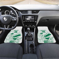 Custom Cricket South Africa Car Mats Proteas Go Champion White Version - Wonder Print Shop