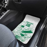 Custom Cricket South Africa Car Mats Proteas Go Champion White Version - Wonder Print Shop