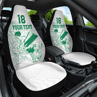 Custom Cricket South Africa Car Seat Cover Proteas Go Champion White Version - Wonder Print Shop