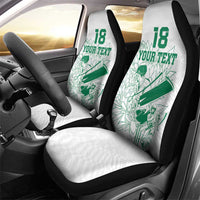 Custom Cricket South Africa Car Seat Cover Proteas Go Champion White Version - Wonder Print Shop
