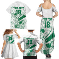Custom Cricket South Africa Family Matching Summer Maxi Dress and Hawaiian Shirt Proteas Go Champion White Version - Wonder Print Shop