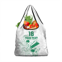 Custom Cricket South Africa Grocery Bag Proteas Go Champion White Version - Wonder Print Shop