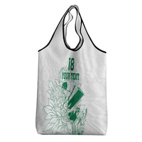Custom Cricket South Africa Grocery Bag Proteas Go Champion White Version - Wonder Print Shop