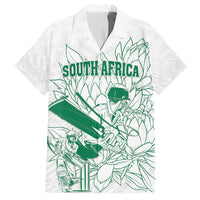 Custom Cricket South Africa Hawaiian Shirt Proteas Go Champion White Version - Wonder Print Shop