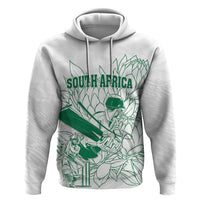 Custom Cricket South Africa Hoodie Proteas Go Champion White Version - Wonder Print Shop