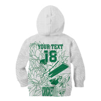 Custom Cricket South Africa Kid Hoodie Proteas Go Champion White Version - undefined