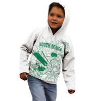 Custom Cricket South Africa Kid Hoodie Proteas Go Champion White Version - undefined
