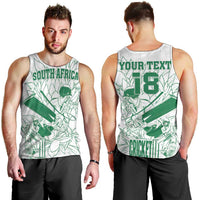 Custom Cricket South Africa Men Tank Top Proteas Go Champion White Version - Wonder Print Shop