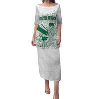 Custom Cricket South Africa Puletasi Proteas Go Champion White Version - Wonder Print Shop