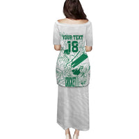 Custom Cricket South Africa Puletasi Proteas Go Champion White Version - Wonder Print Shop