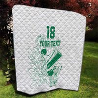 Custom Cricket South Africa Quilt Proteas Go Champion White Version - Wonder Print Shop